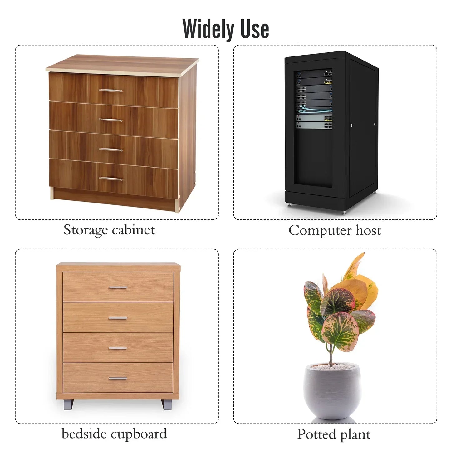 Furniture Wheels, 360º Rotating, Paste on Furniture, Oven, HOME & KITCHEN items | Buy 1 Get 1 Free Offer For Today Only.