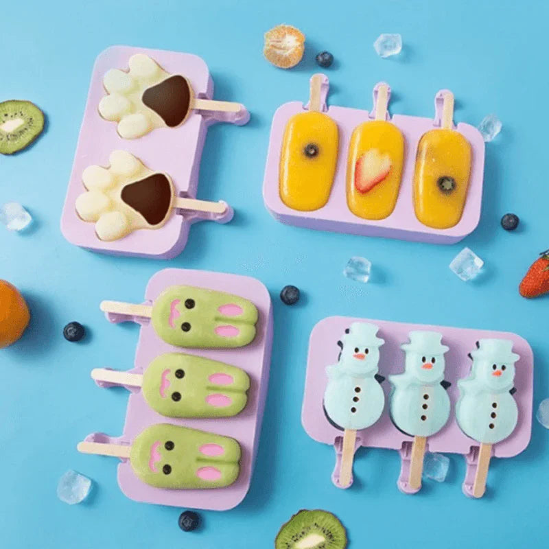 ICE CREAM MOLD WITH STICKS