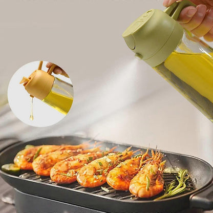 2 in 1 Oil Sprayer And Dispenser Bottle