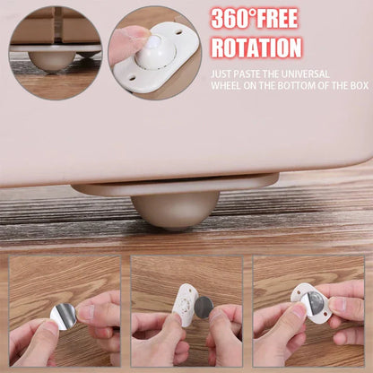 Furniture Wheels, 360º Rotating, Paste on Furniture, Oven, HOME & KITCHEN items | Buy 1 Get 1 Free Offer For Today Only.