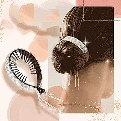 Elegant Glitter Rhinestone Ponytail Hair Styling Tools Hair Accessories