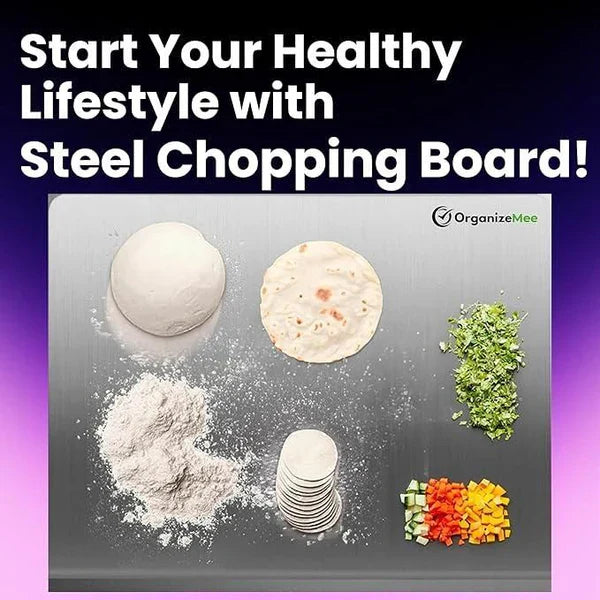 Imported Stainless Steel Double Sided Chopping Board