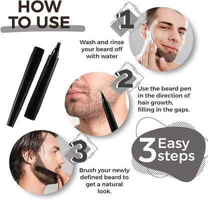 Waterproof Beard Filler Magic Pen -  Perfect Beard Shaping Kit