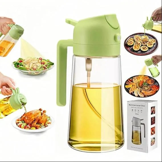 2 in 1 Oil Sprayer And Dispenser Bottle