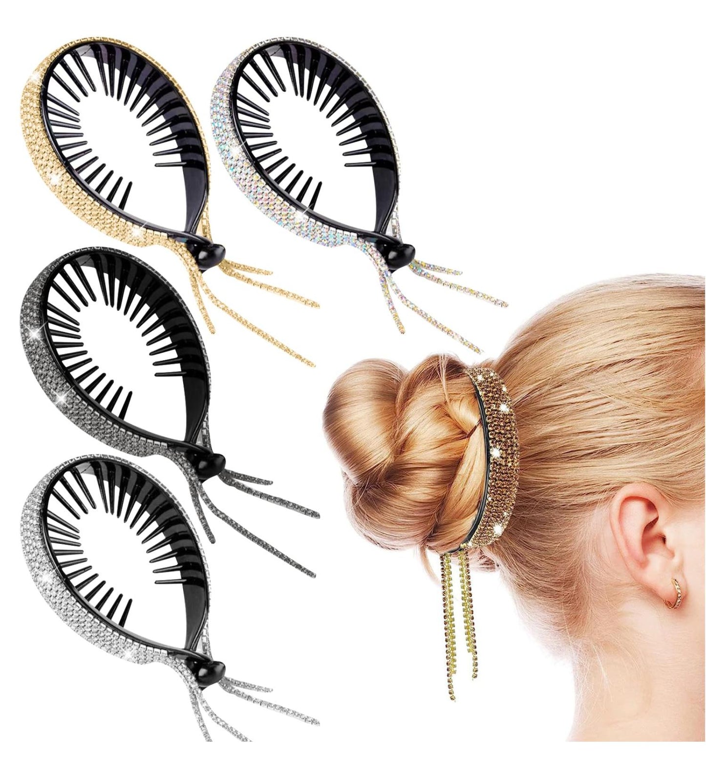Elegant Glitter Rhinestone Ponytail Hair Styling Tools Hair Accessories