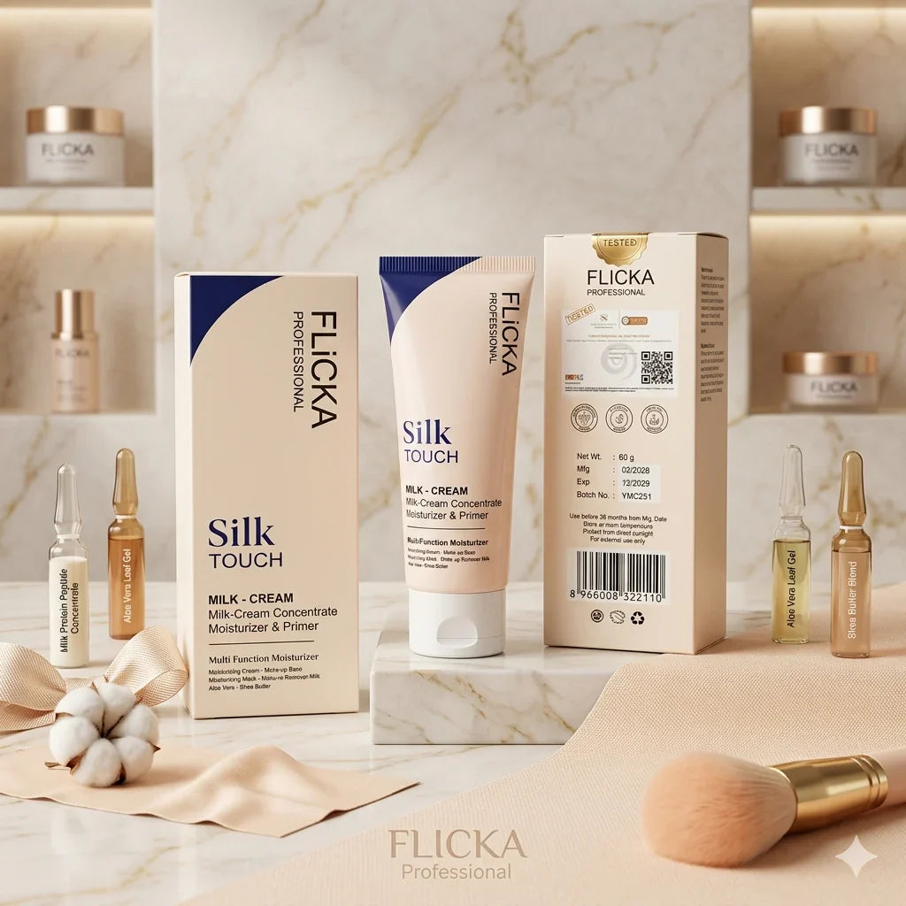 Flicka Silk Touch Concentrate| 3-in-1 | Primer, Moisturizer & Sunscreen