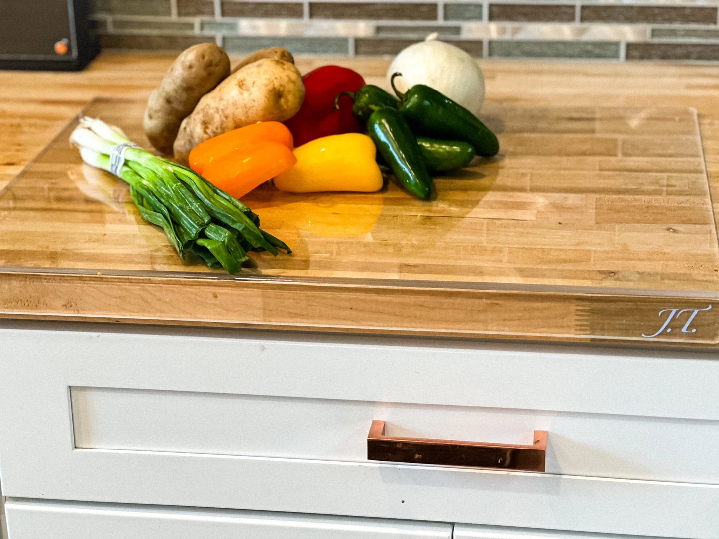 Acrylic Anti-slip Transparent Cutting Board for Chopping