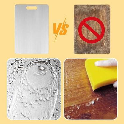 Imported Stainless Steel Double Sided Chopping Board