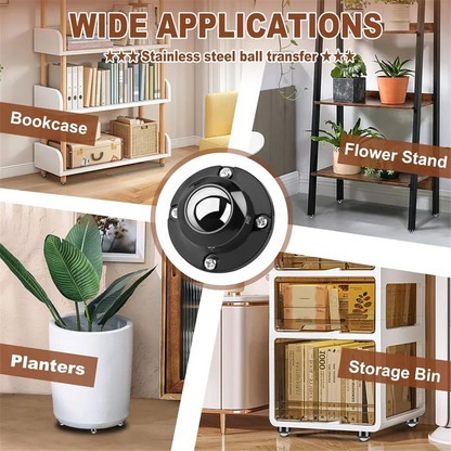 Furniture Wheels, 360º Rotating, Paste on Furniture, Oven, HOME & KITCHEN items | Buy 1 Get 1 Free Offer For Today Only.